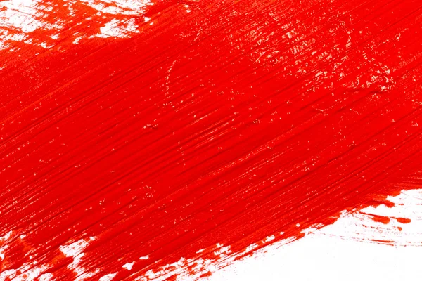 红色描边的漆刷 — 图库照片