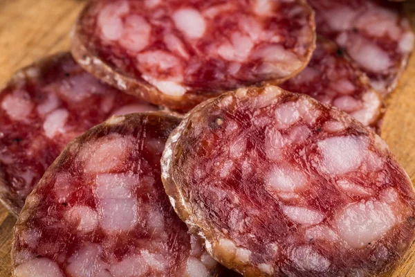 Fette di salame — Foto Stock