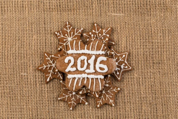 自家製クリスマスのジンジャーブレッドのクッキー — ストック写真