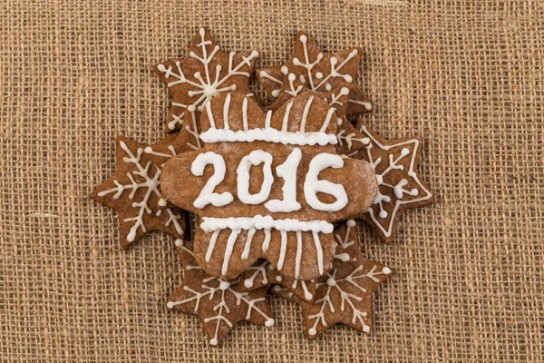 Christmas Gingerbread Cookies homemade — Stock Photo, Image