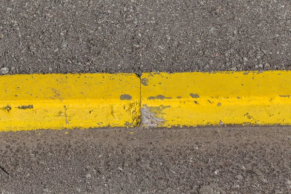 Bordo di pietra marciapiede giallo — Foto Stock