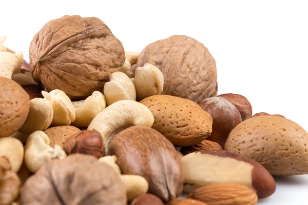 Verscheidenheid van Mixed Nuts — Stockfoto