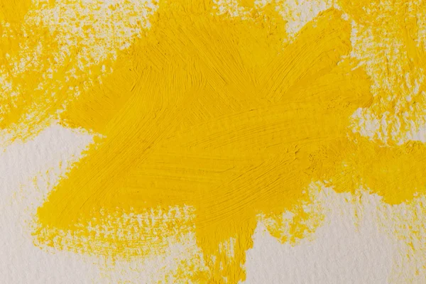 Close up of the yellow paint strokes — Stockfoto