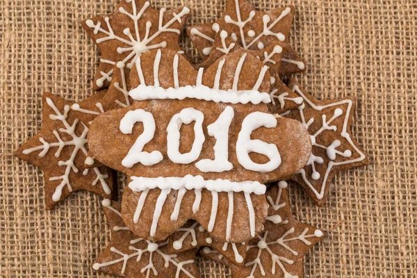 Galletas de jengibre de Navidad caseras — Foto de Stock