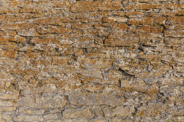 Vecchia texture muraria in pietra con muschio — Foto Stock