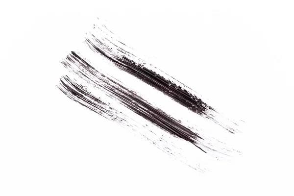 白い背景に分離された黒の塗料 — ストック写真