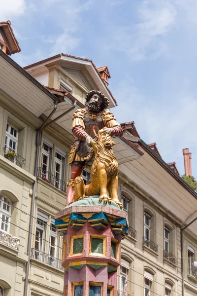 Statua della Fontana di Samson a Berna, Svizzera — Foto Stock