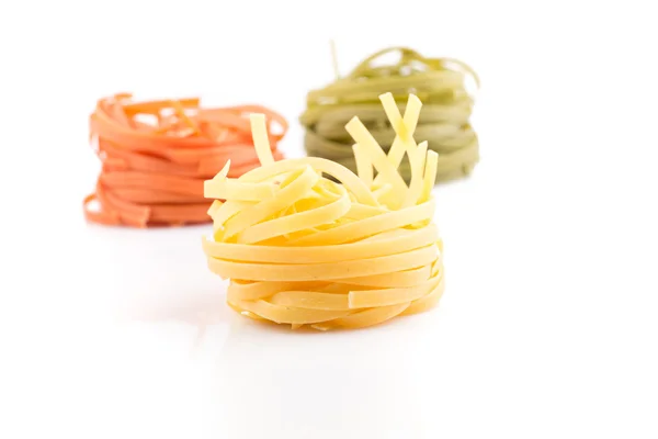 Pastas diferentes en tres colores — Foto de Stock