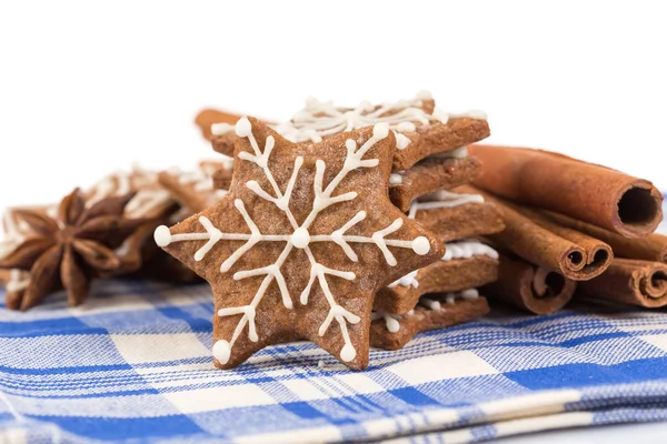 Hand-made Christmas gingerbreads — Stock Photo, Image