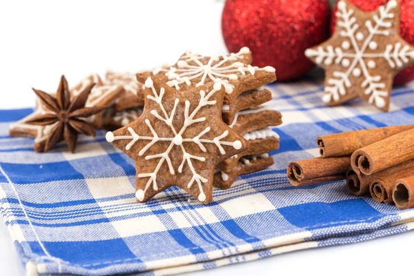 Hand-made Christmas gingerbreads — Stock Photo, Image