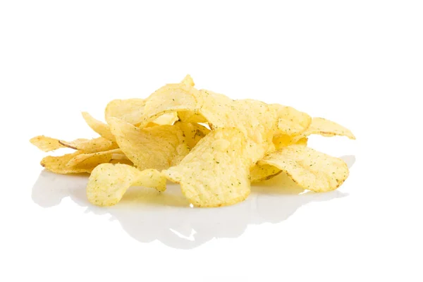 Elkészített burgonya chips snack közelkép — Stock Fotó