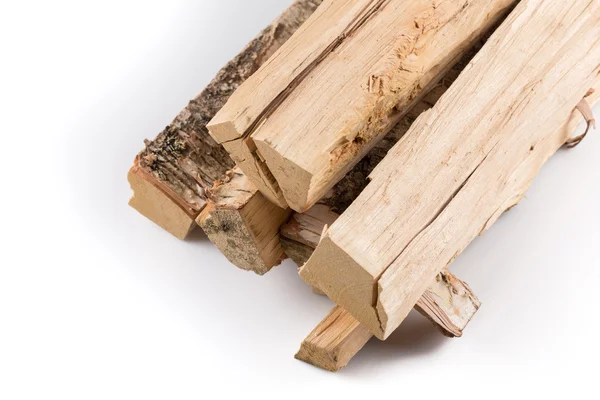 Стек зрубаних колод дров — стокове фото