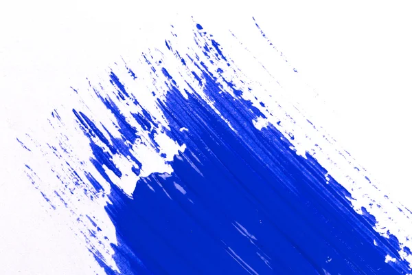 Blue stroke of the paint brush — Stock Photo, Image