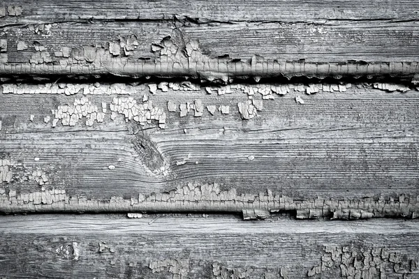 Old wooden painted and chipping paint. — Stock Photo, Image