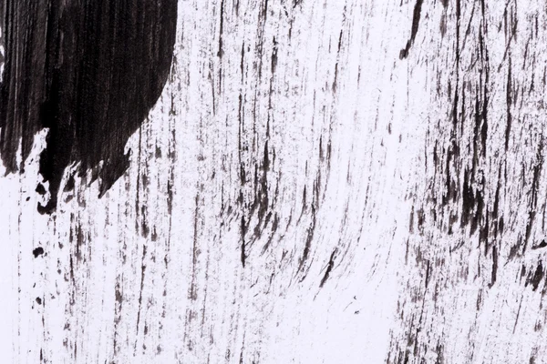 白い背景に分離された黒の塗料 — ストック写真