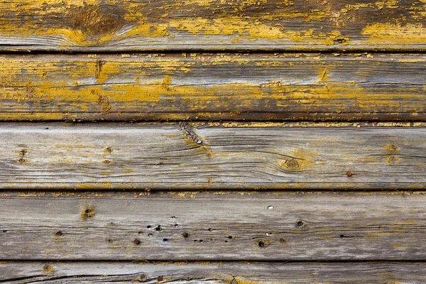 Old wooden painted and chipping paint. — Stock Photo, Image