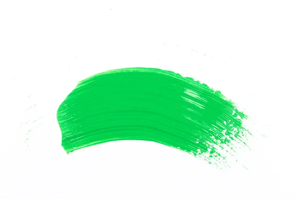 绿色画笔描边 — 图库照片