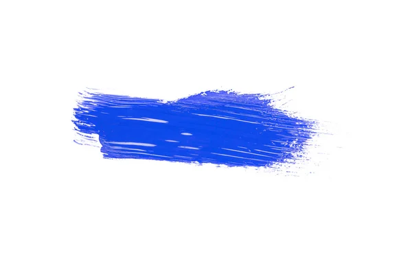 Golpe azul da escova de tinta — Fotografia de Stock