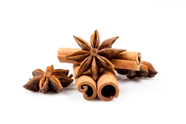 Stars anise and Cinnamon — Stock Photo, Image