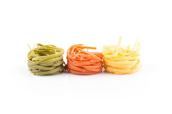 Pastas diferentes en tres colores —  Fotos de Stock