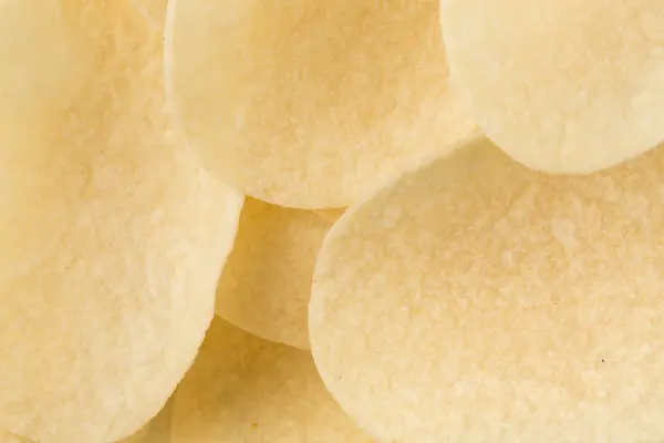 Prepared potato chips snack closeup view — Stock Photo, Image