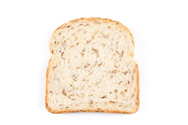 Pâine proaspătă pe alb — Fotografie, imagine de stoc
