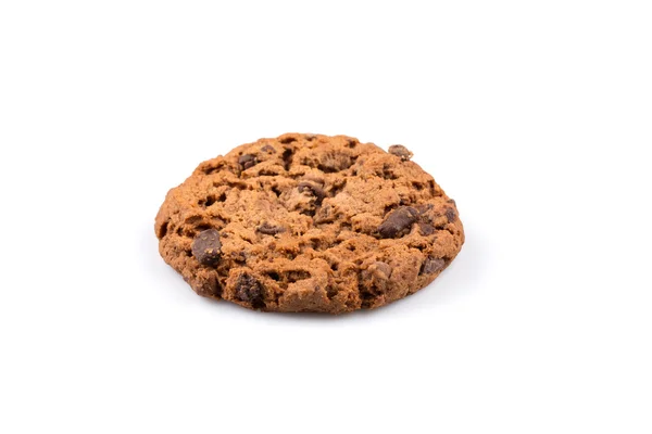 Chocolate Chip Cookie isoliert auf weiß — Stockfoto