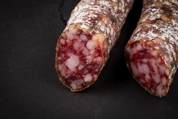 Slices of salami — Stock Photo, Image