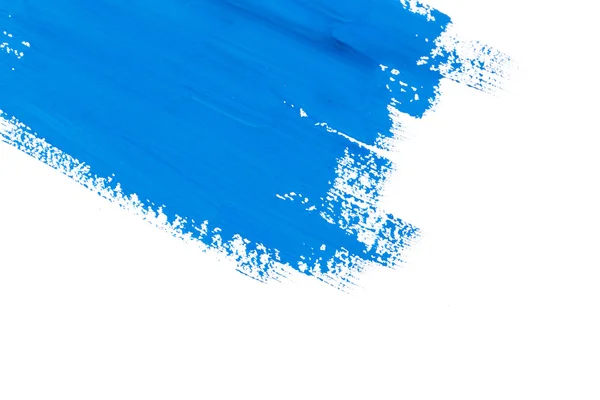 Pincel pintura azul acidente vascular cerebral — Fotografia de Stock