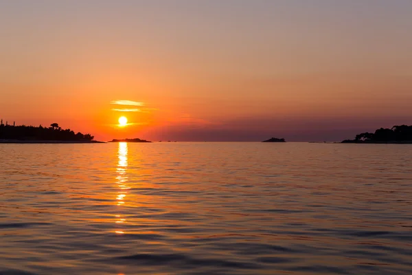 Naplemente a tengeren, Rovinj — Stock Fotó