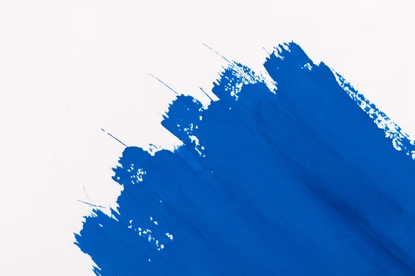 Pincel pintura azul acidente vascular cerebral — Fotografia de Stock