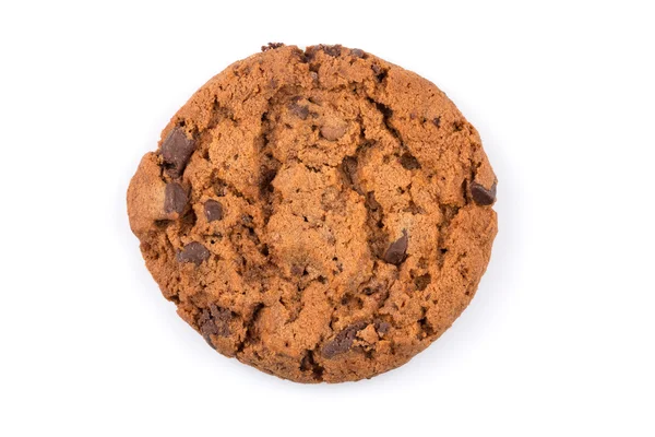 Choklad chip cookie isolerad på vitt — Stockfoto