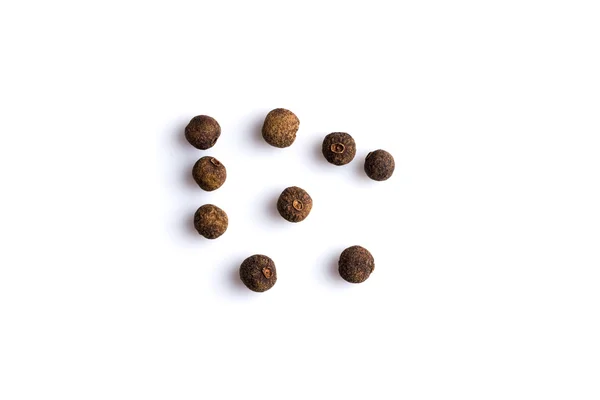 Black pepper isolated on white background — Stock Photo, Image