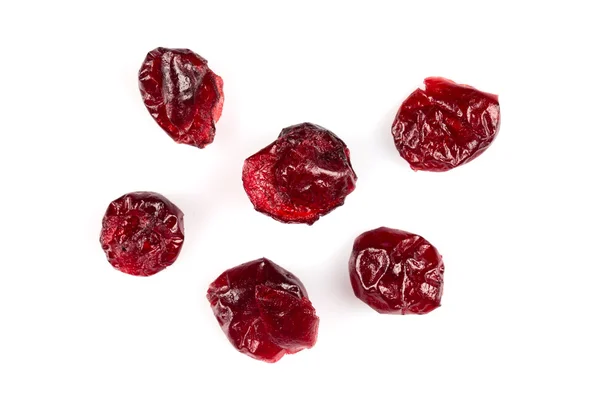 Dried cranberries  on white — Stock Photo, Image