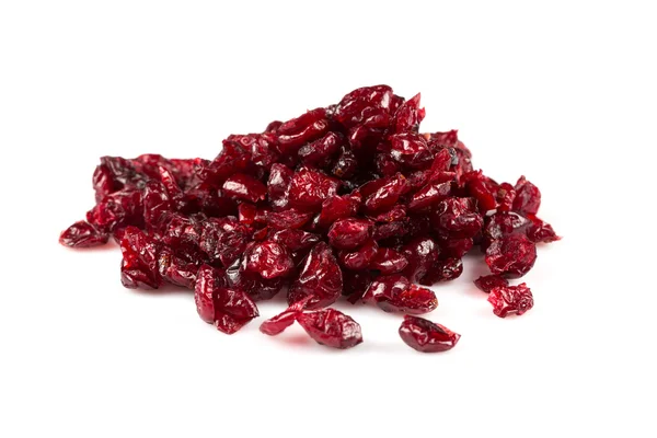 Cranberries secas em branco — Fotografia de Stock