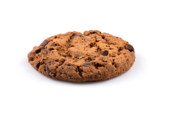 Chocolate chip cookie isolated on white — Stock Photo, Image