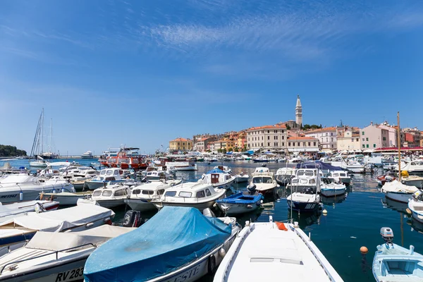 Boats in Rovinj, Croatia — Stock Photo, Image