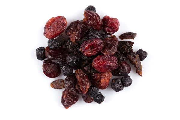 Dried cranberries, cherries and blueberries — Stock Photo, Image