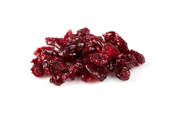 Cranberries secas em branco — Fotografia de Stock