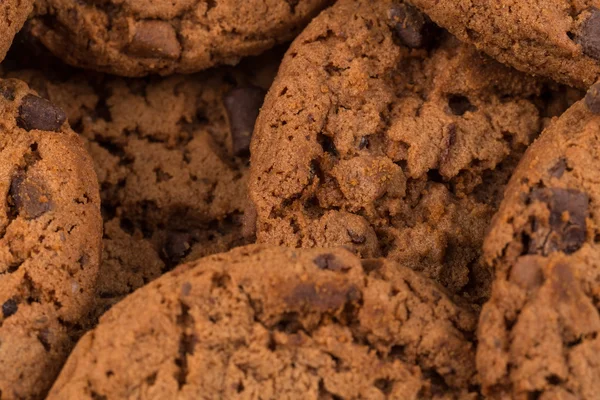 Galletas de Chocolate Chip Aisladas en Blanco — Foto de Stock