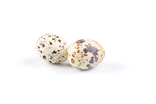 Křepelčí vejce na bílém pozadí — Stock fotografie