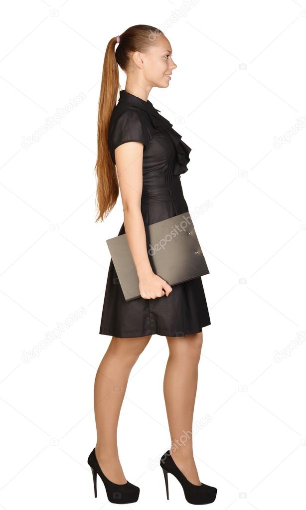 Girl standing sideways