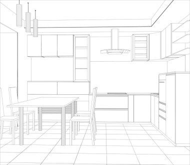 Download Kitchen 3d Free Vector Eps Cdr Ai Svg Vector Illustration Graphic Art