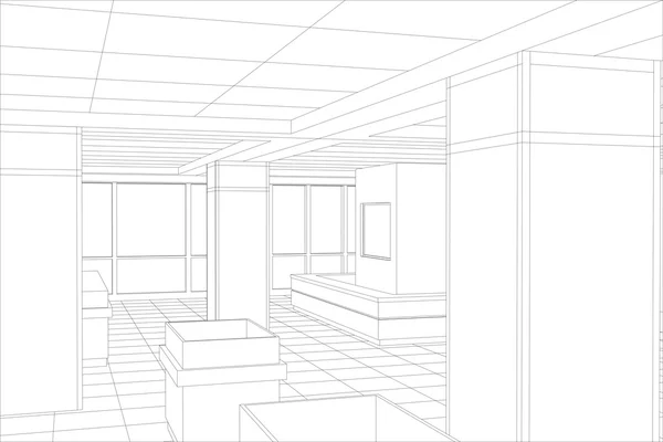 architecturale thuis in het perspectief tekenen — Stockfoto ... architecturale thuis in het perspectief tekenen — Stockfoto ...