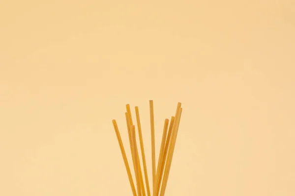 Aroma Rattan Sticks Scenting Room Beige Background — Stock Photo, Image