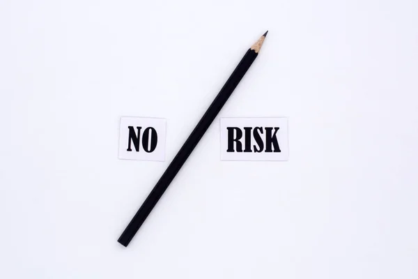 Ніяких Ризикованих Слів Низькі Інвестиційні Ризики Бізнес Концепції Коронавірус Ризикує — стокове фото