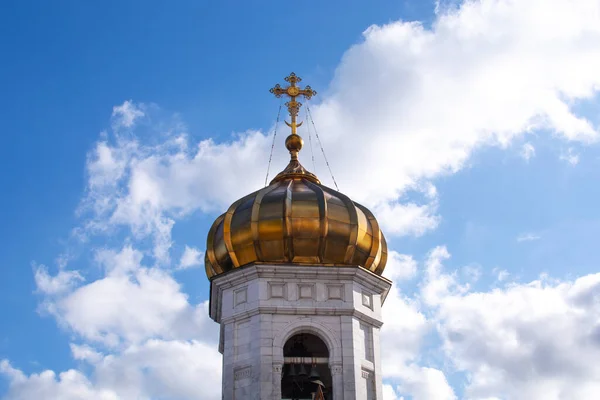 Cross Background Blue Sky Concept Faith Hope Russia — Stockfoto