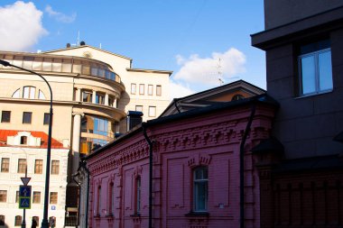 Moskova, Rusya - 2 Temmuz 2021: Moskova 'nın Modern Mimarisi