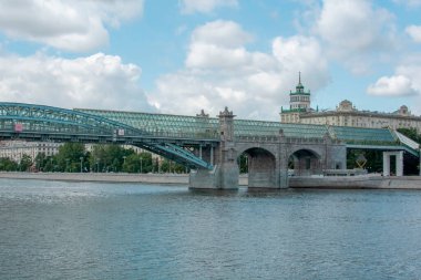 Moskova 'daki Andreevsky ya da Puşkin yaya köprüsü, Rusya 