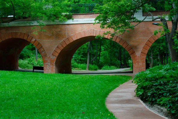 Neskuchny Tuin Moskou Dit Het Oudste Park Aan Rechteroever Van — Stockfoto